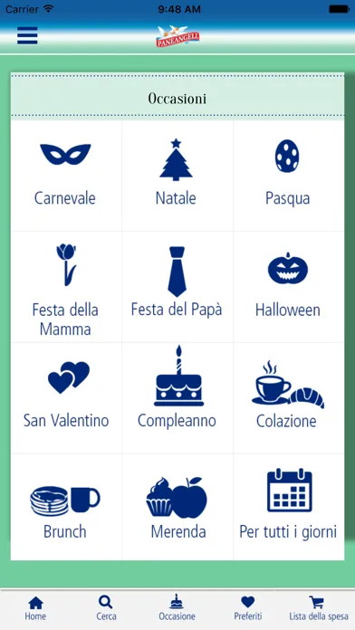 Screenshot di RICETTARIO PANEANGELI