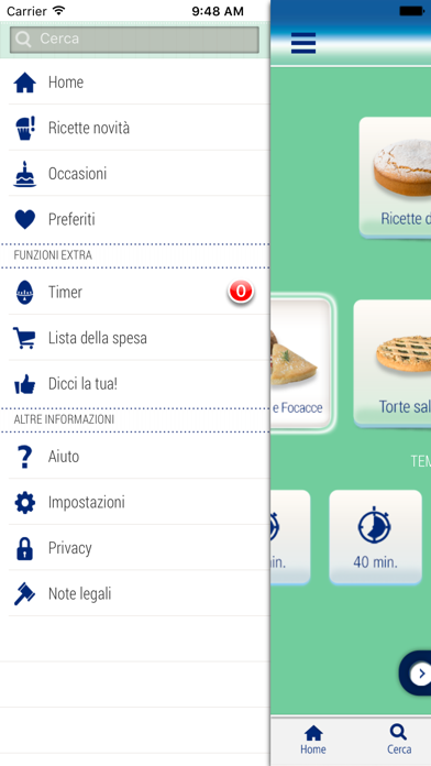 Capturas de tela do RICETTARIO PANEANGELI