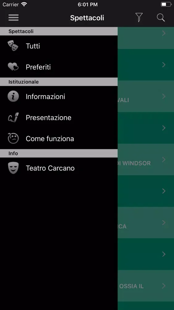 Tangkapan skrin Carcano Scuole