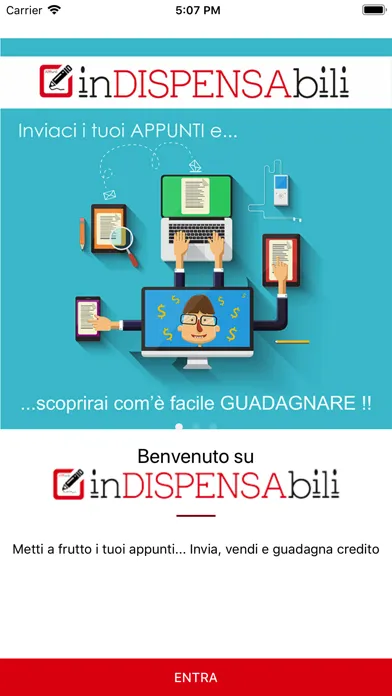 Tangkapan layar APPunti inDISPENSAbili