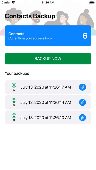 تصاویر Contacts Backup Smart