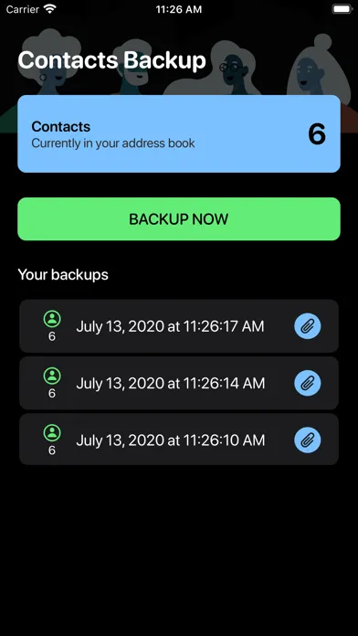 تصاویر Contacts Backup Smart