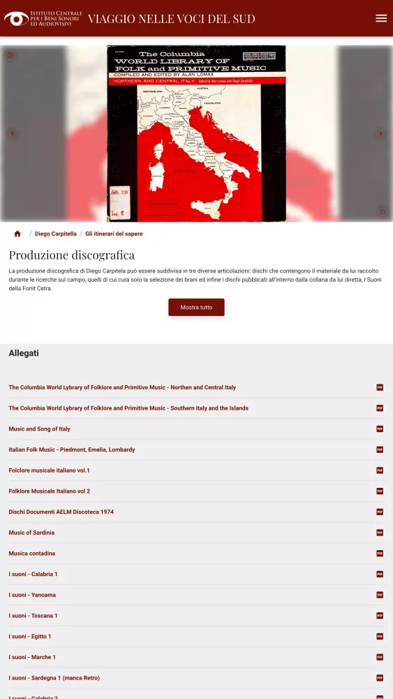 Viaggio nelle voci del sud Screenshots