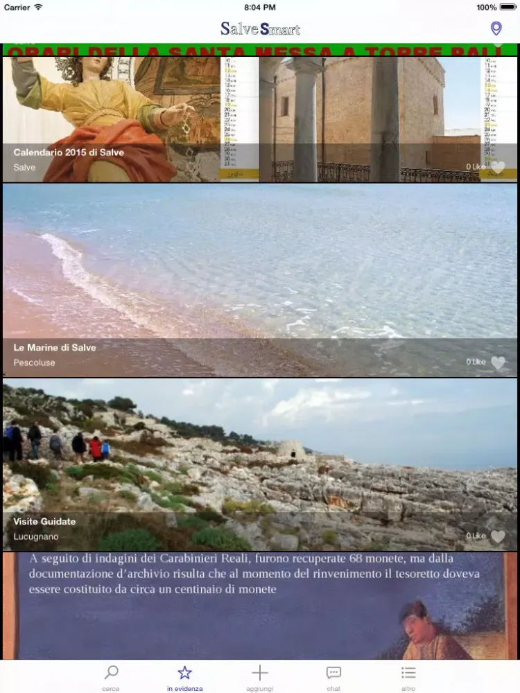 Capturas de tela do Salve Smart iPad 