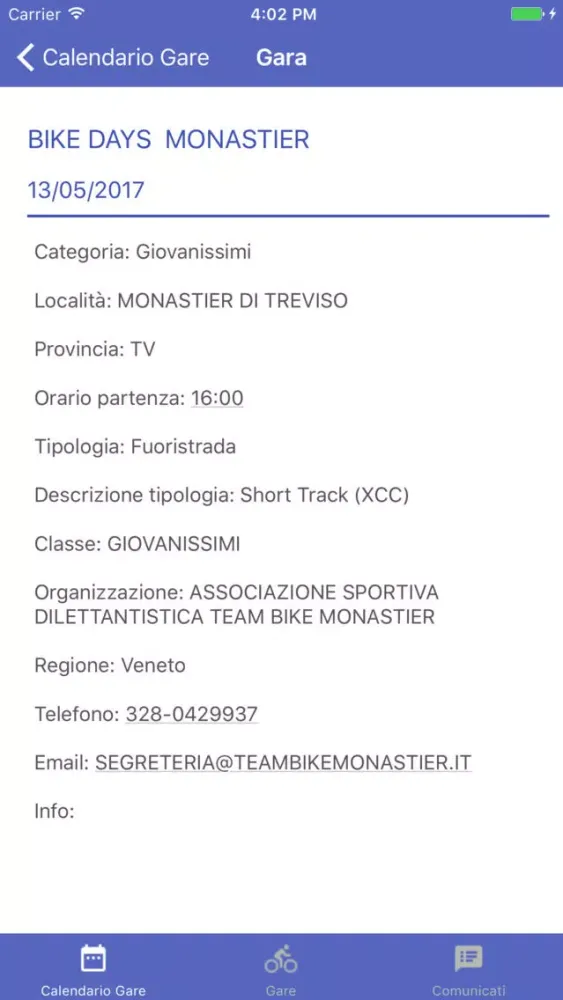 Gare ciclismo FCI Screenshots