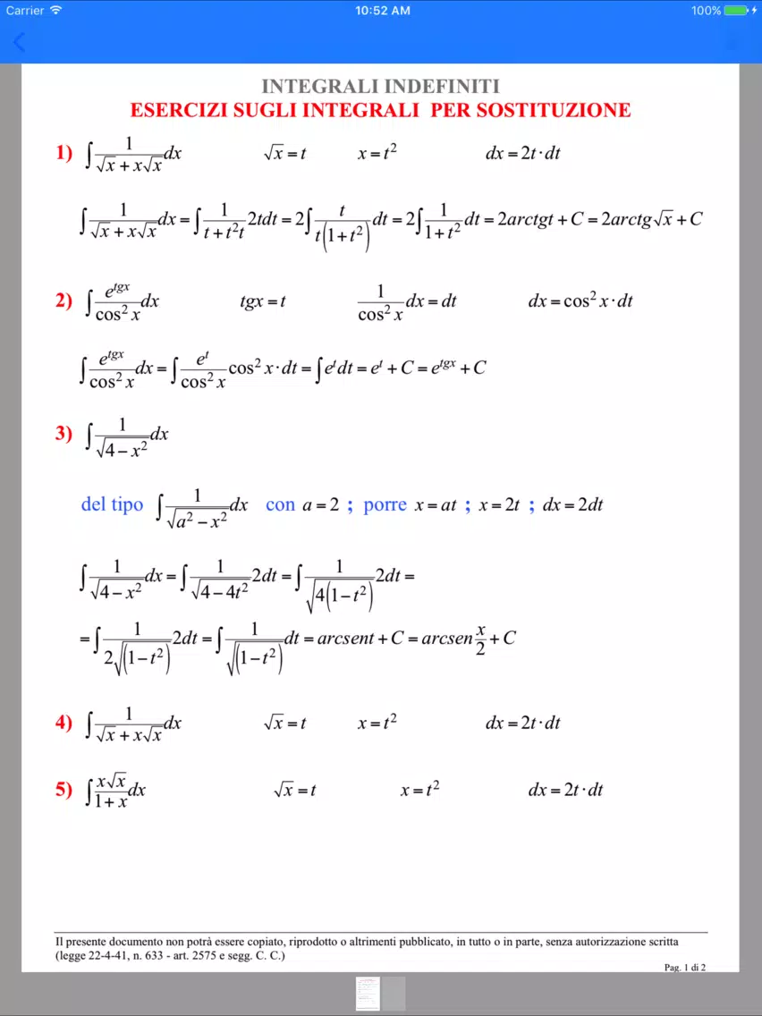 ∫Integrals iPad  Ekran Görüntüleri