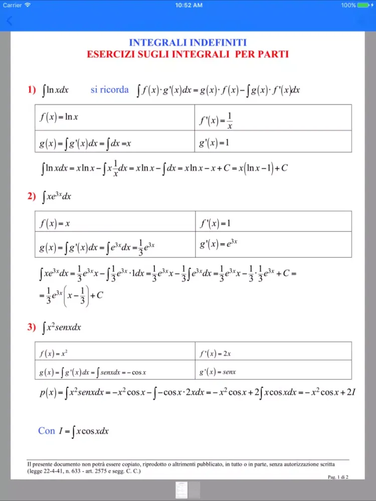 ภาพหน้าจอของ ∫Integrals iPad 
