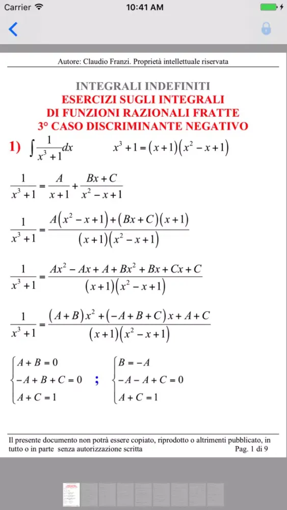 ภาพหน้าจอของ ∫Integrals