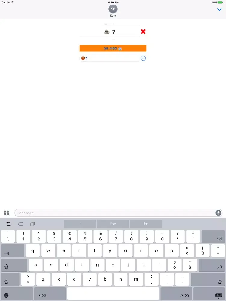 QikMSG iPad 应用截图