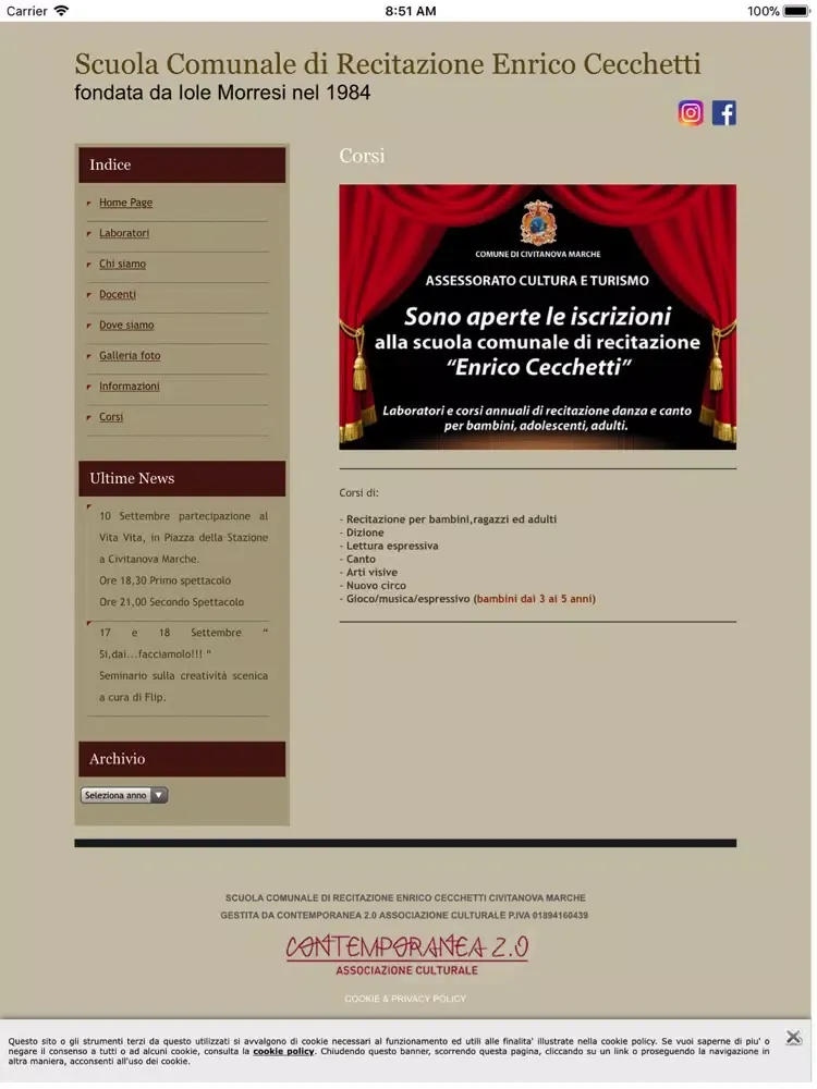 Contemporanea 2.0 Ass.Cultural iPad  سکرین شاٹس