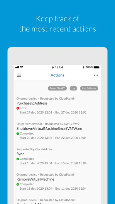 Скриншоты Aruba Cloud