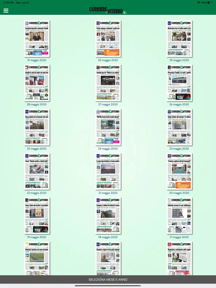 Corriere di Viterbo digitale iPad  Screenshots