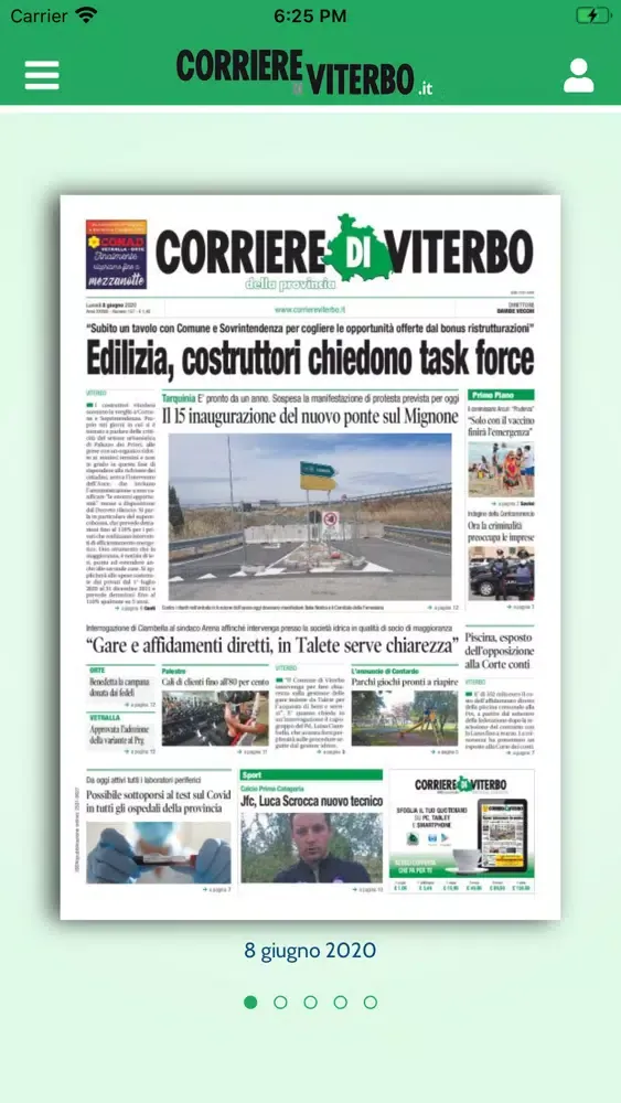 Corriere di Viterbo digitale Screenshots