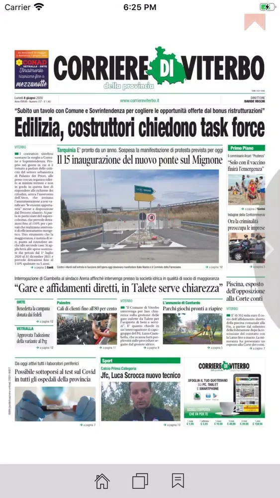 Corriere di Viterbo digitale Screenshots