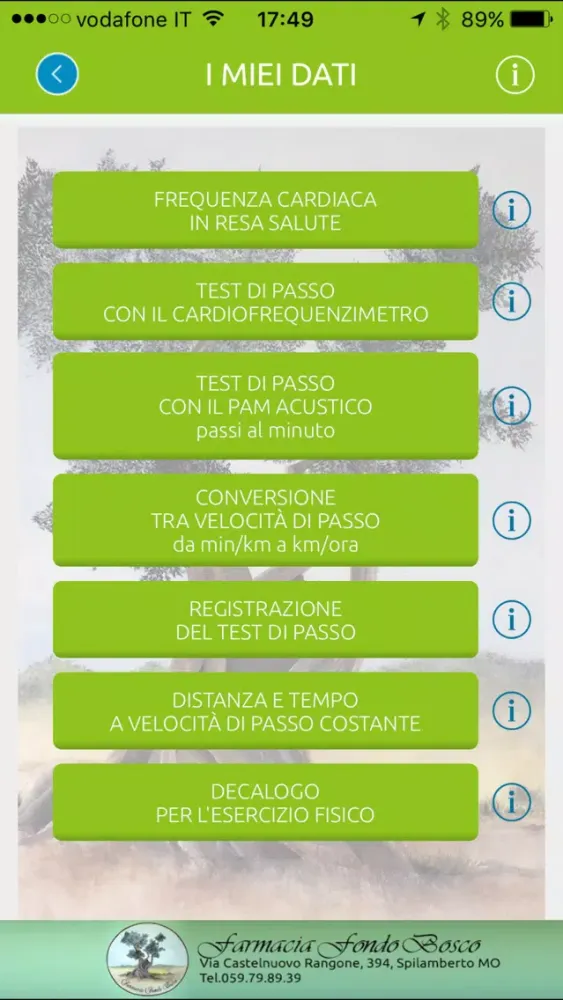 Capturas de tela do FONDOBOSCOattiva