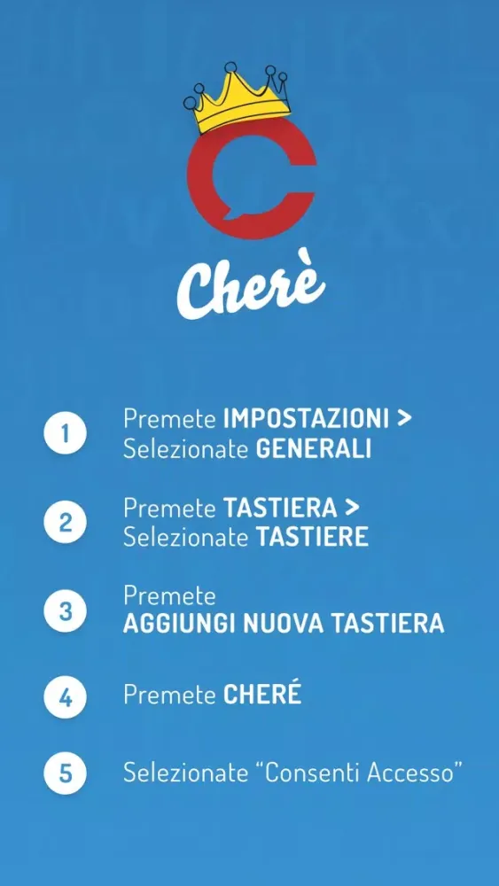 Cherè, tastiera napoletana personalizzata Screenshots