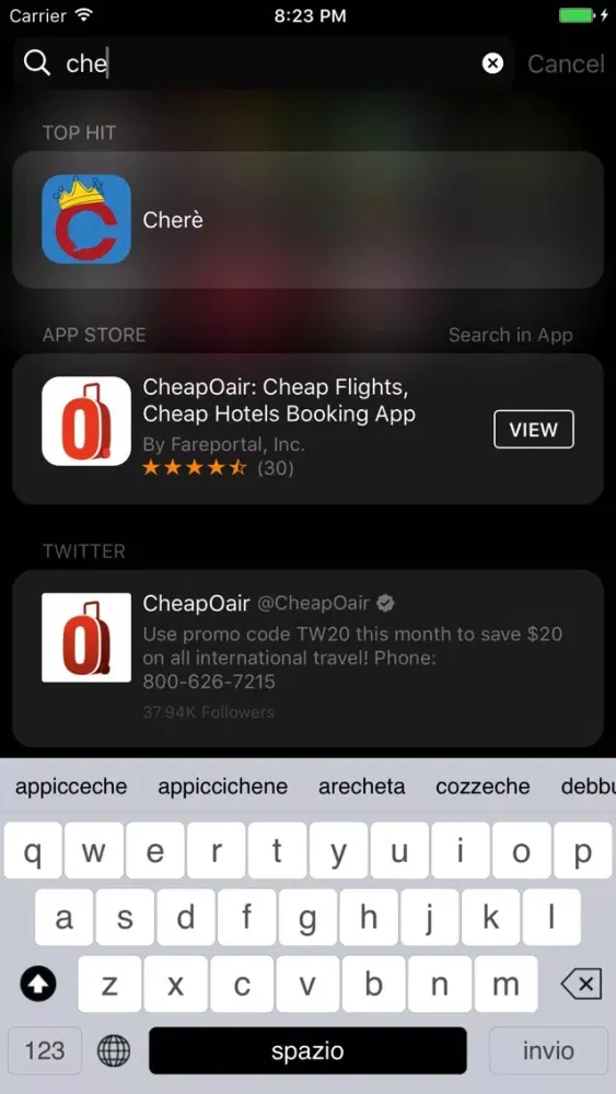Cherè, tastiera napoletana personalizzata Screenshots