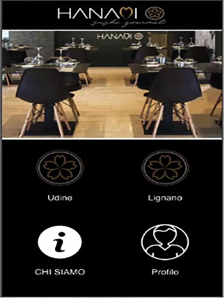 Tangkapan skrin Hanami Sushi Gourmet Udine iPad 