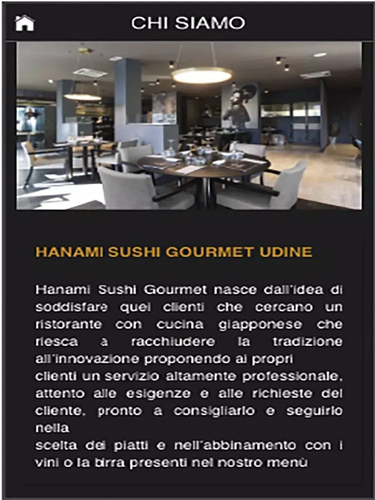 Tangkapan skrin Hanami Sushi Gourmet Udine iPad 