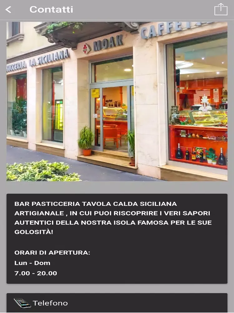 Capturas de pantalla de La Siciliana dal 1956 Milano iPad 