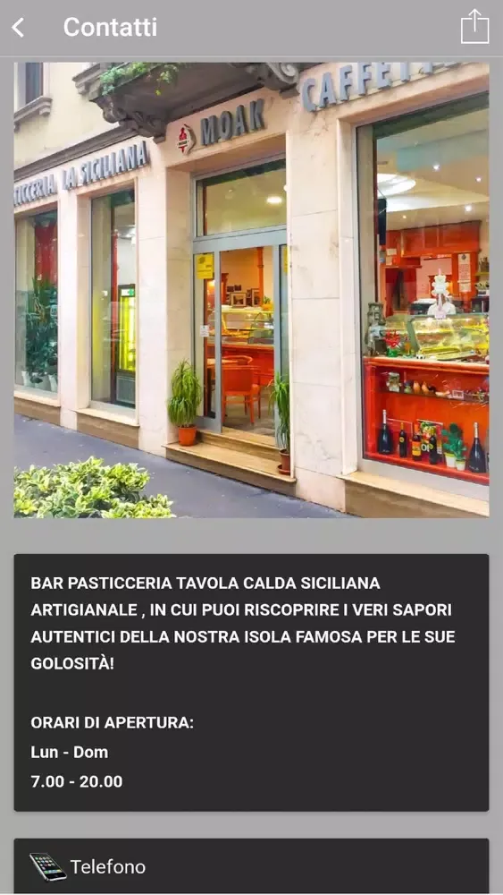 Capturas de pantalla de La Siciliana dal 1956 Milano