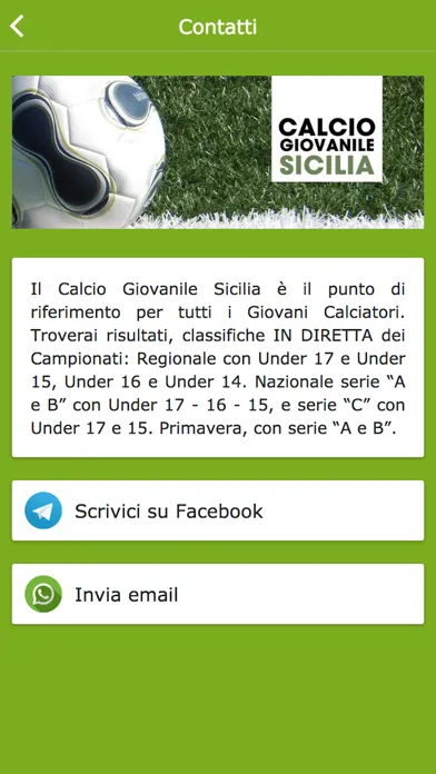 Calcio Giovanile Sicilia Screenshots