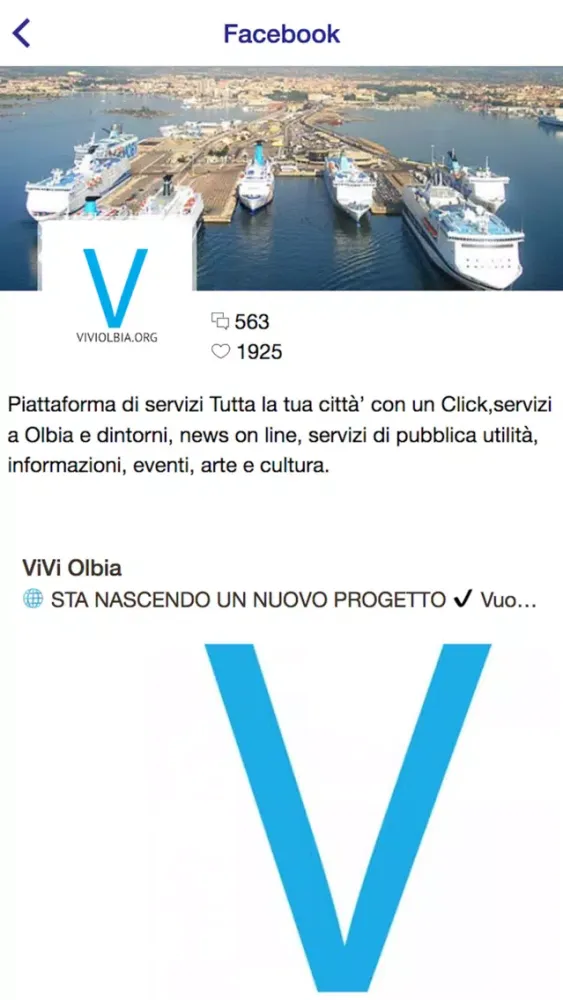 Ảnh chụp màn hình của Vivi Olbia by IMW Italia WS
