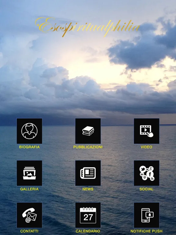 Tangkapan skrin Esospiritualphilia iPad 