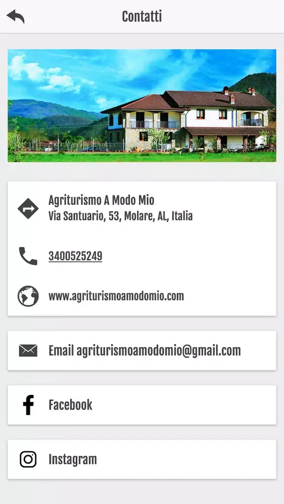 Screenshot di Agriturismo A modo mio