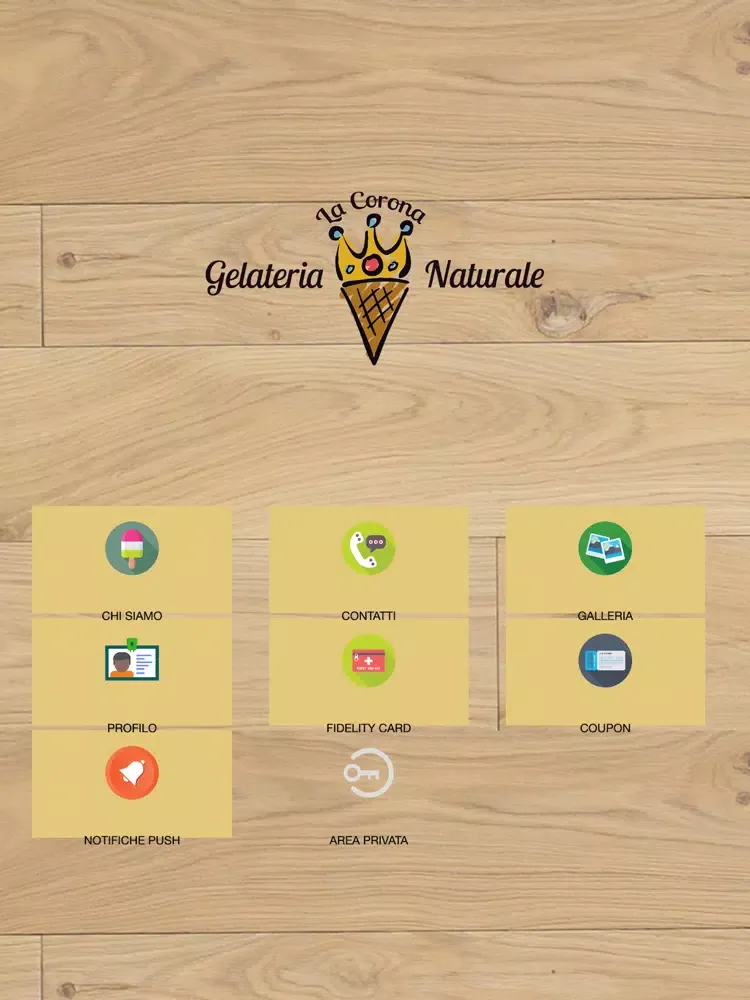 La Corona Gelateria Naturale iPad 应用截图