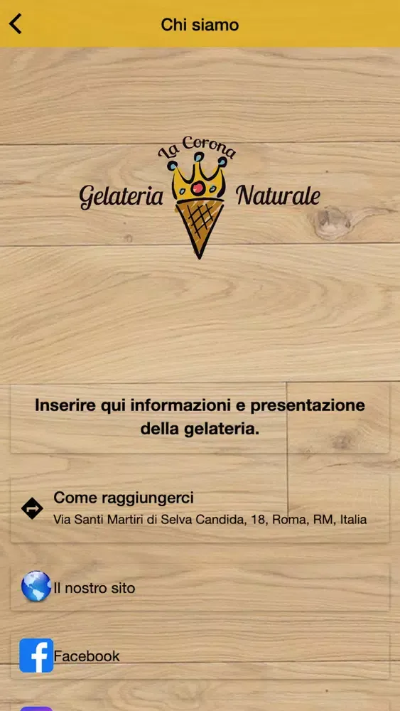 La Corona Gelateria Naturale应用截图