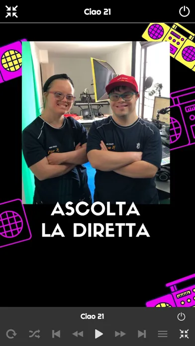 Captures d'écran de Web Radio Ciao 21