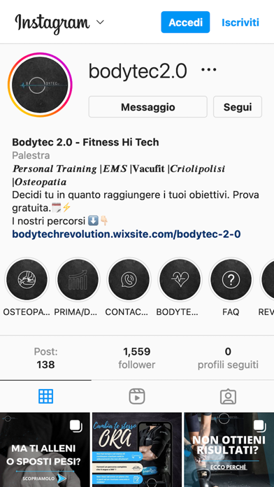 Ảnh chụp màn hình của Bodytec 2.0