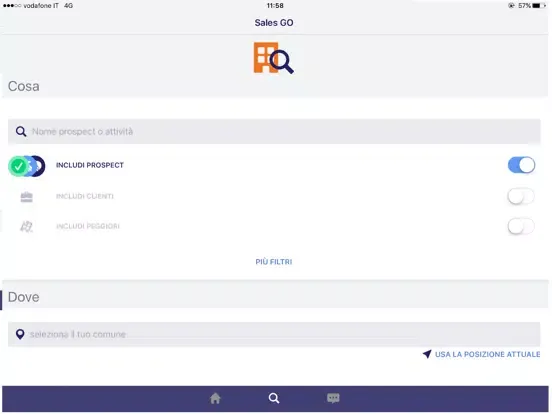 Screenshot di CRIBIS Sales GO iPad 