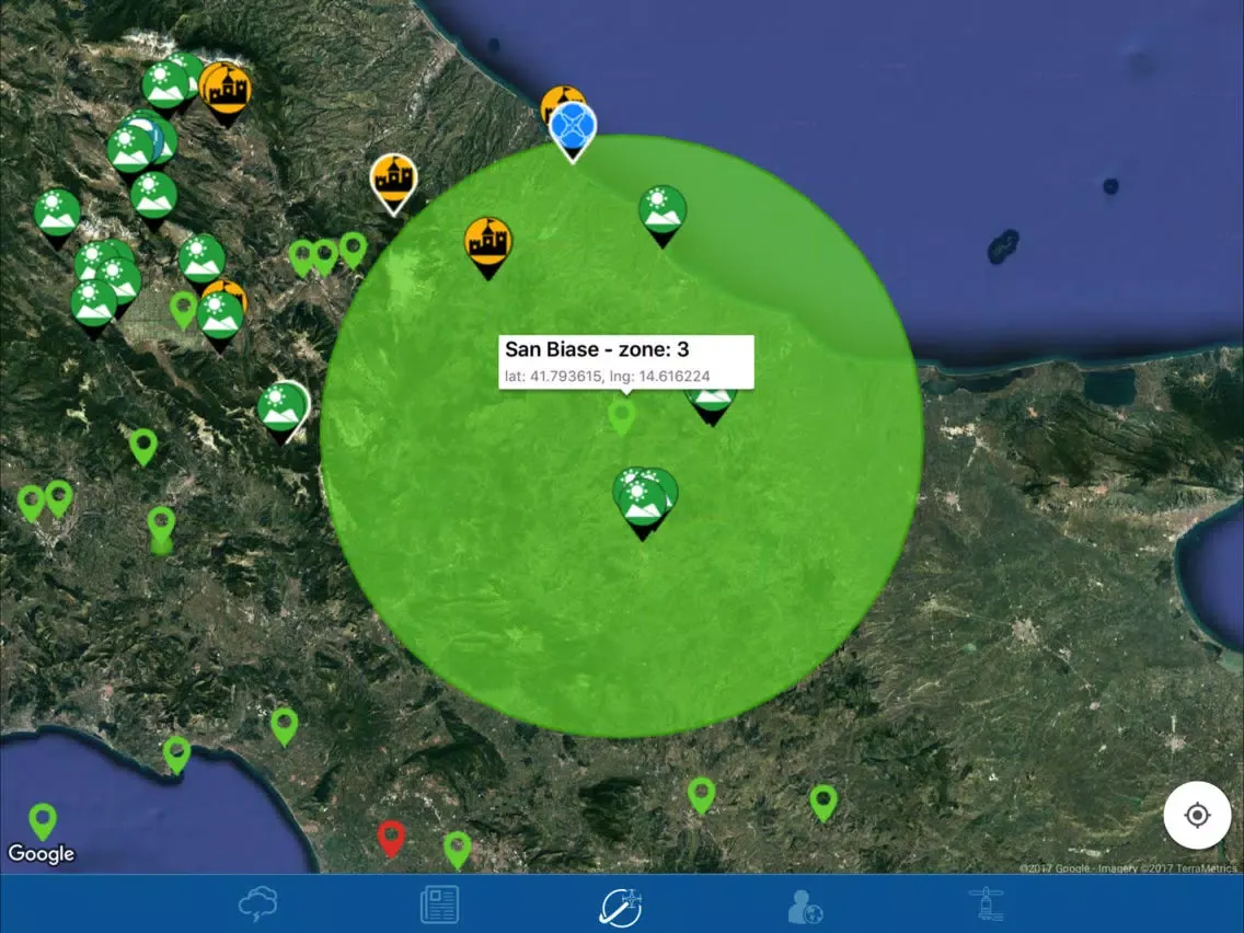 ภาพหน้าจอของ Drone-Spot iPad 