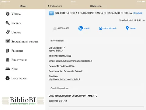 BiblioBI iPad  স্ক্রিনশট