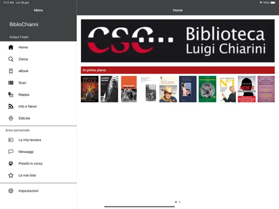 BiblioChiarini iPad  스크린샷