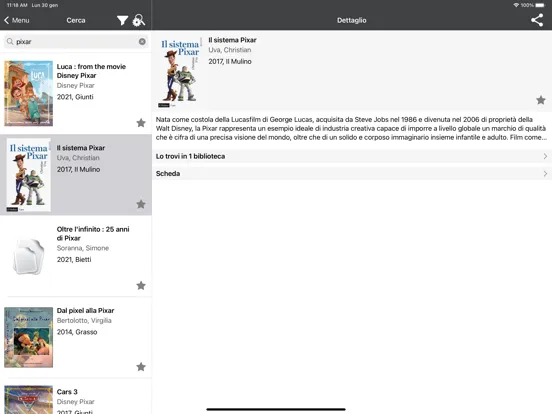 BiblioChiarini iPad  스크린샷