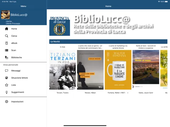 BiblioLucc@ iPad 应用截图