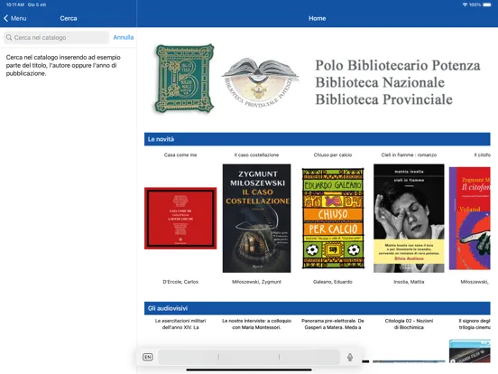 صور Polo Bibliotecario Potenza iPad 