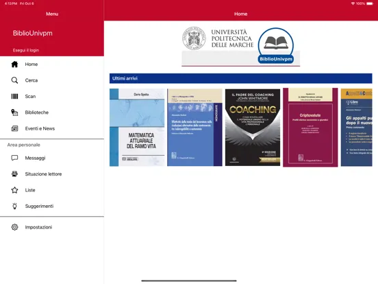 BiblioUnivpm iPad  Screenshots