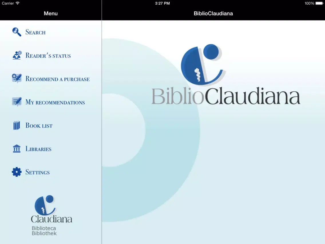Biblio Claudiana iPad 應用截圖