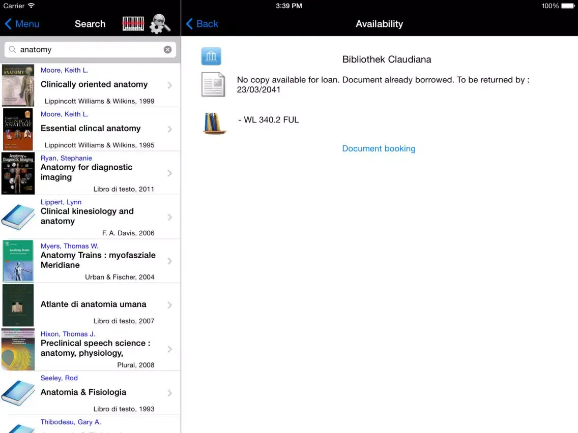 Biblio Claudiana iPad 應用截圖