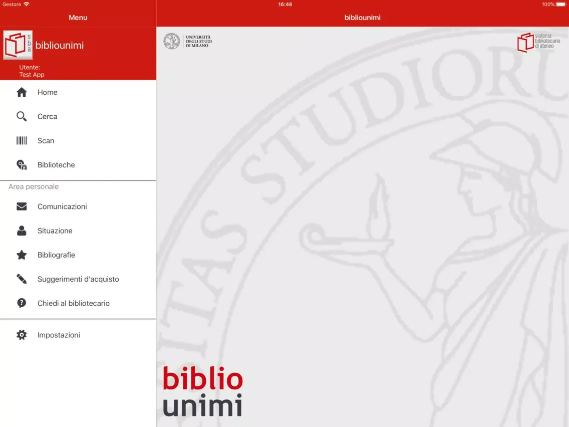 Captures d'écran de bibliounimi iPad 