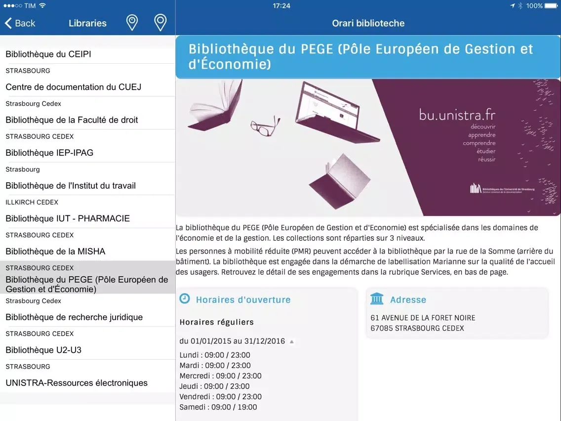 Скриншоты BU Alsace iPad 