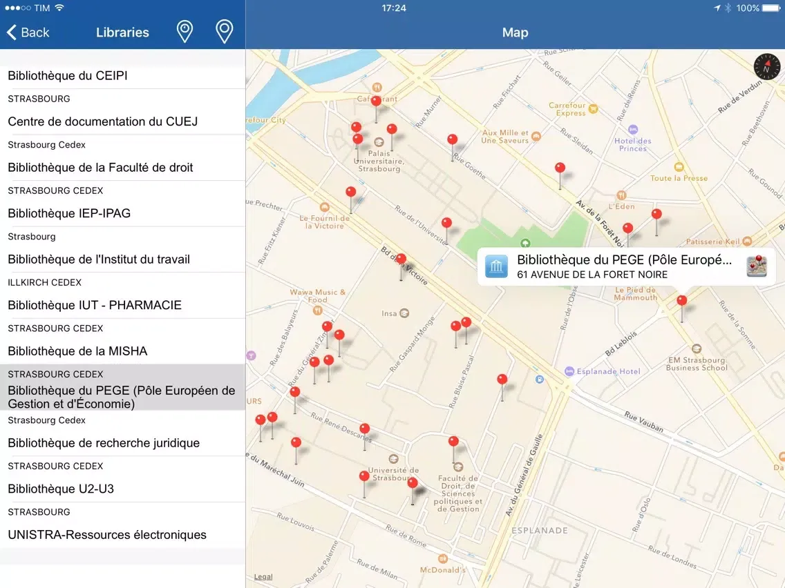 Скриншоты BU Alsace iPad 