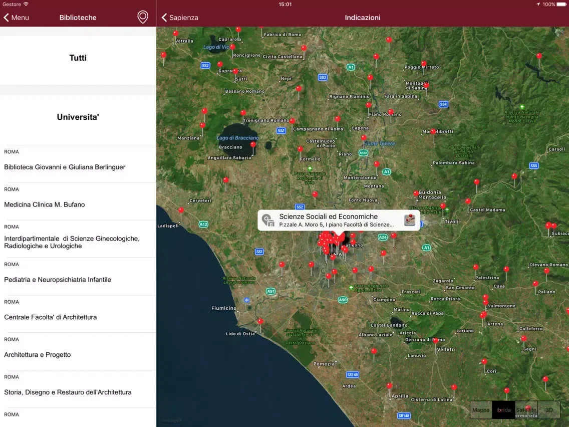 تصاویر BiblioSapienza iPad 