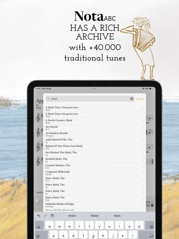 Nota ABC - Session Trad Tunes iPad স্ক্রিনশট