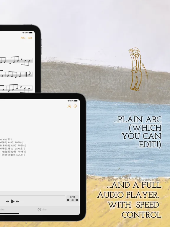 Nota ABC - Session Trad Tunes iPad স্ক্রিনশট