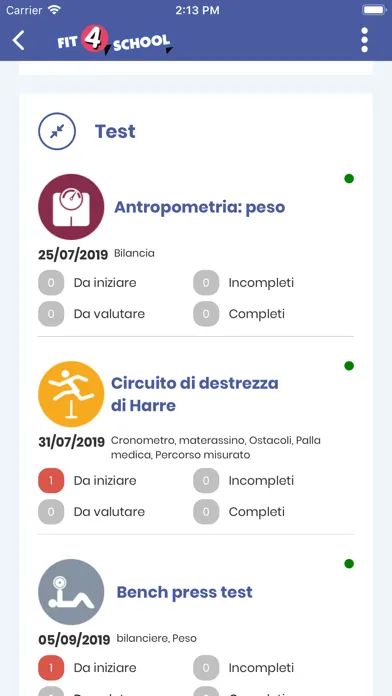 Capturas de tela do Fit4School